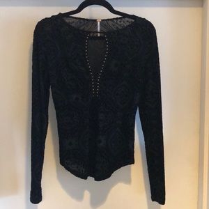 Free People Patterned Long Sleeve